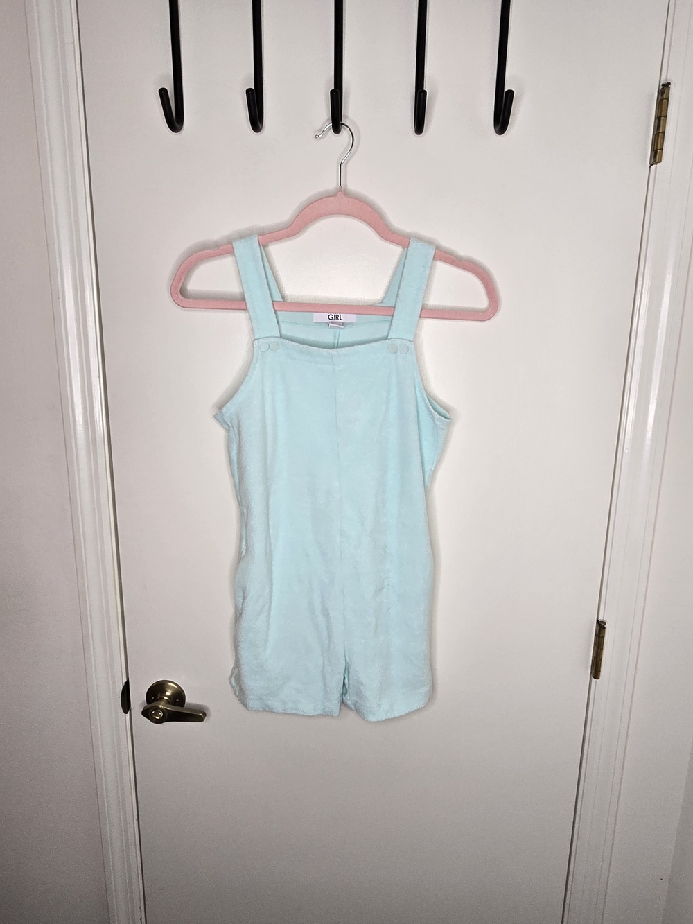 Athleta Girl Jump In Soft Mint Terrycloth Tank Romper
